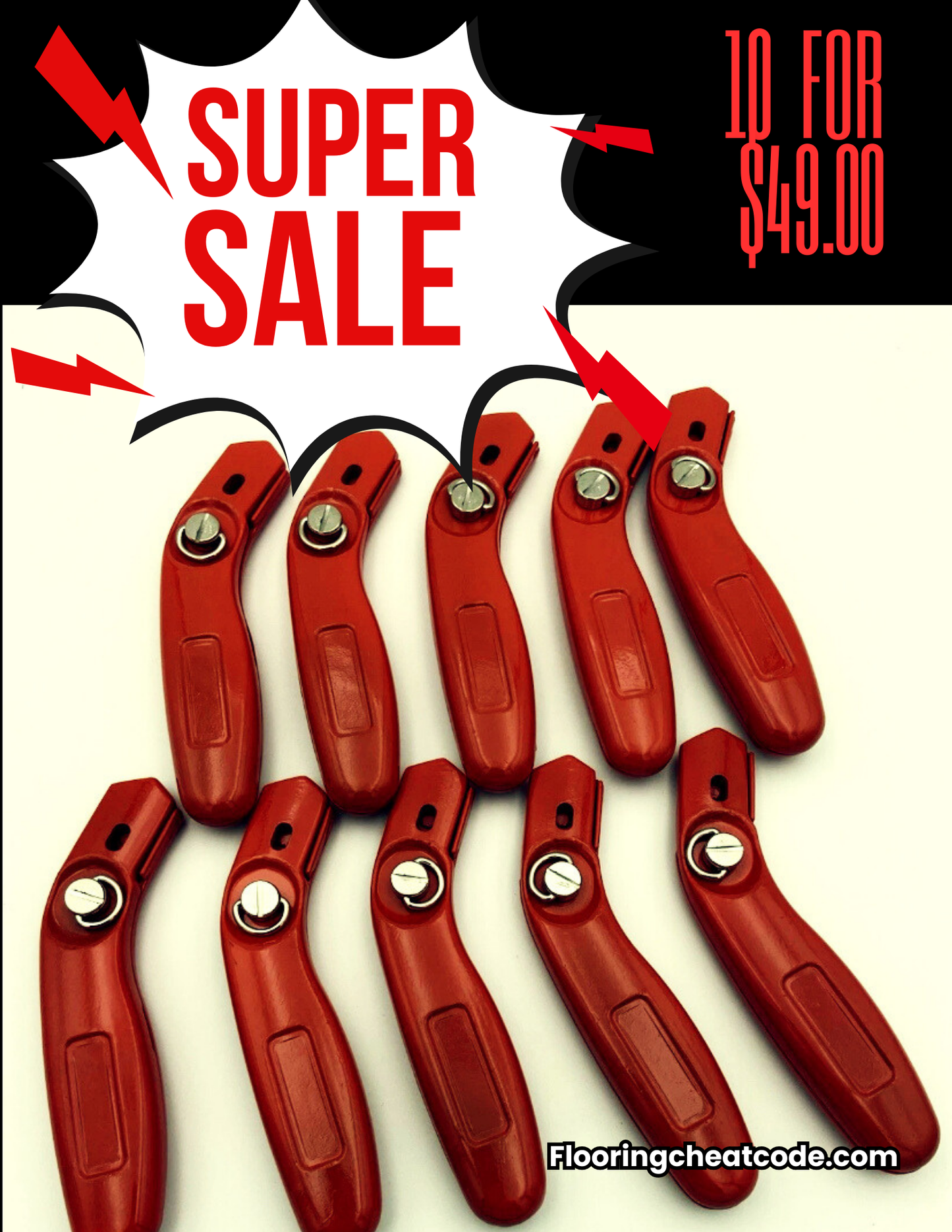10 Carpet Knives $49.00